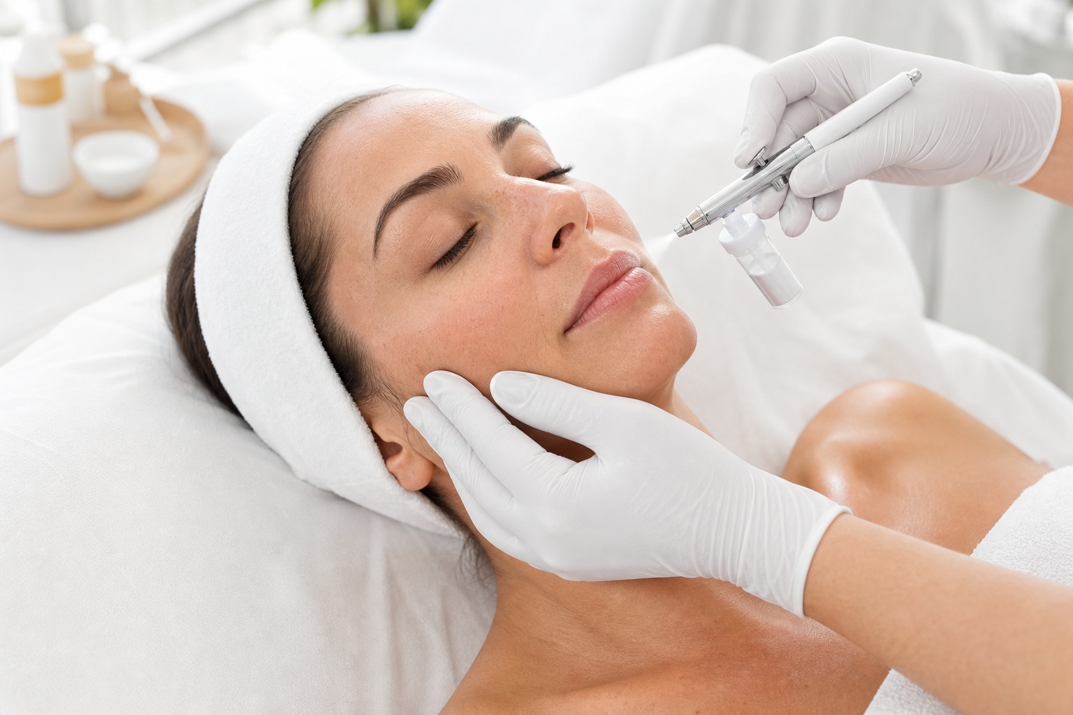 Oxygen facial treatment at ECO Skin Studio