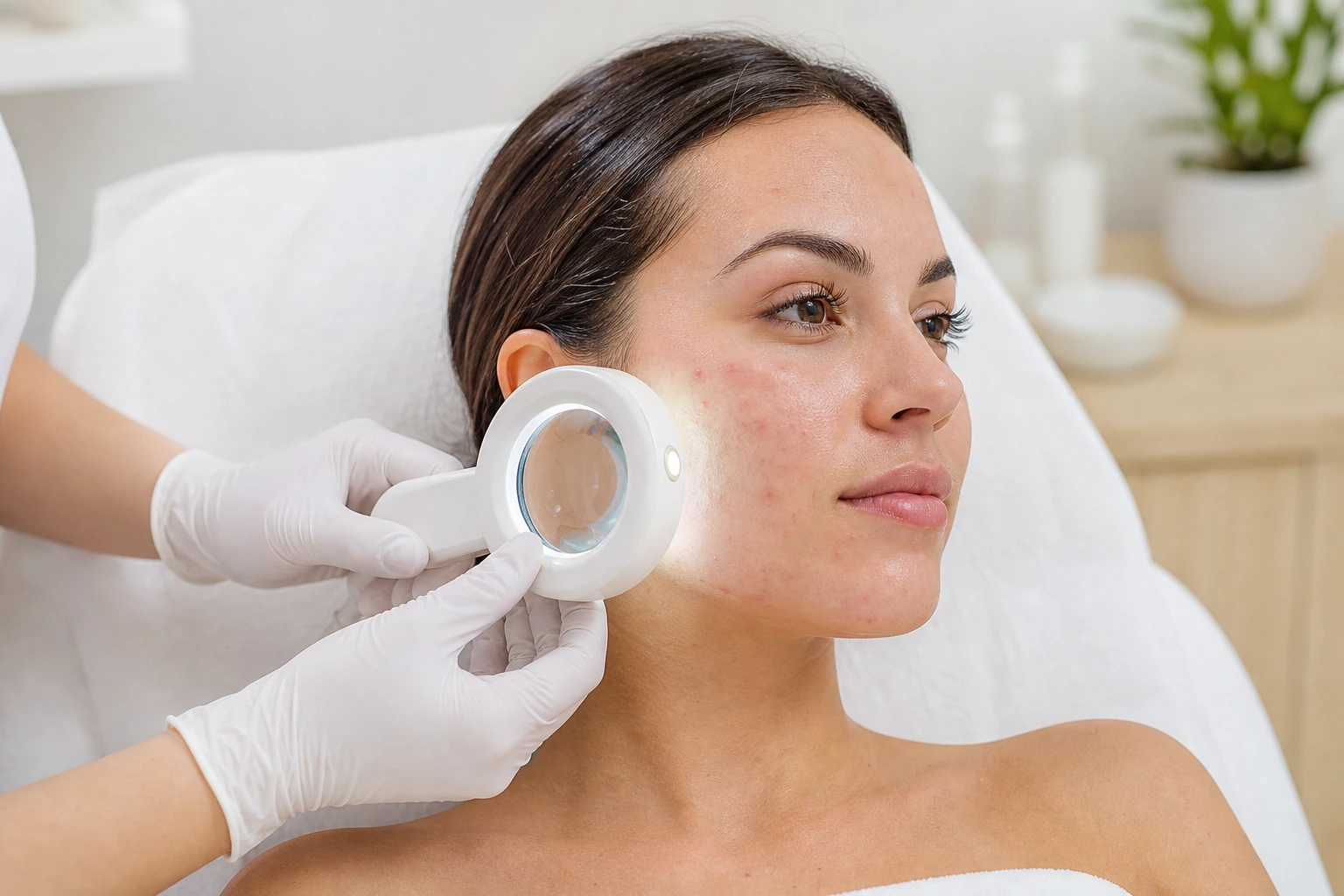 Acne facial treatment at ECO Skin Studio