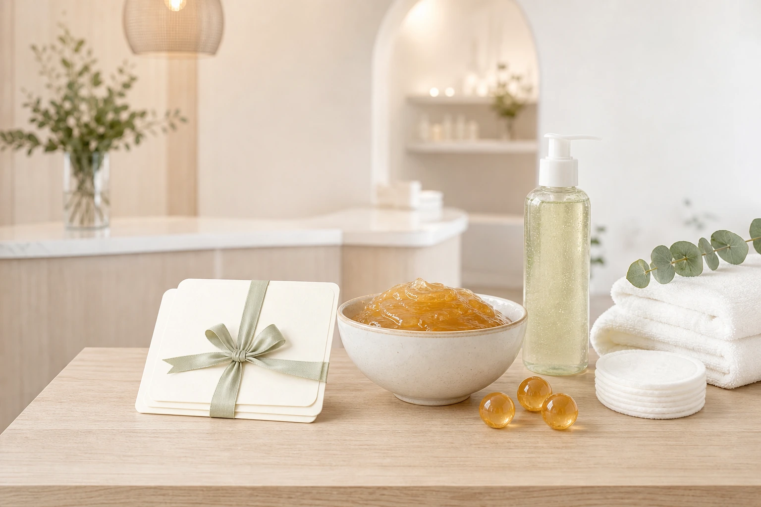 Sugaring treatment in progress at ECO Skin Studio
